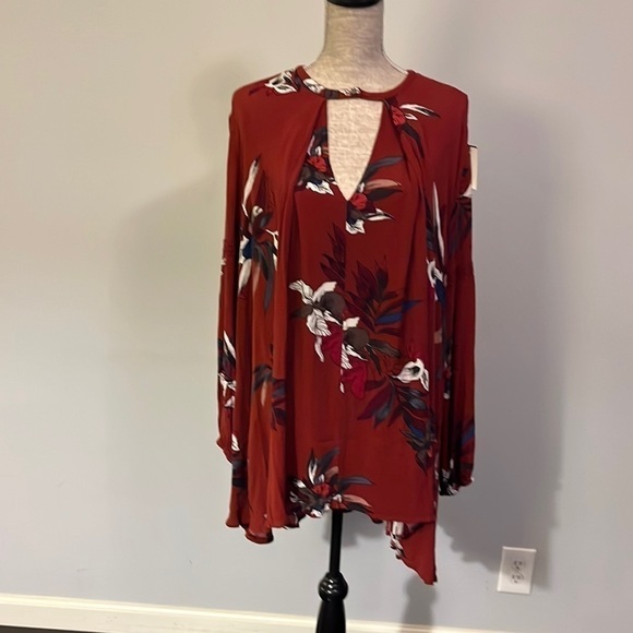 Free People Maroon Tunic Dress size small - Picture 1 of 6